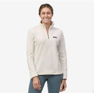 Patagonia Women's Off-White Fleece Quarter-Zip